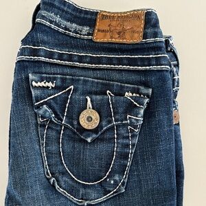 True Religion Women's Dark Blue Denim Jeans